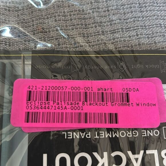 Eclipse 18"x52" Palisade Therma lined Window Valance Gray - Picture 2 of 6